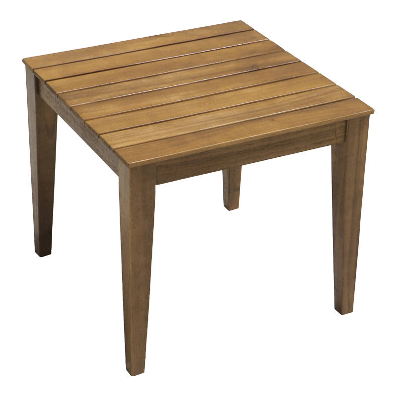 Маса Napole от масивна акациева дървесина в естествен нюанс 50x50x45см