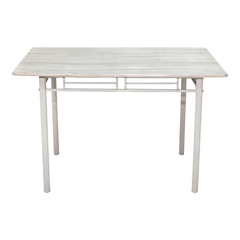 Трапезна маса Roza комплект от 5 части MDF sonoma с метални бели крака 110x60x75см - Image 5