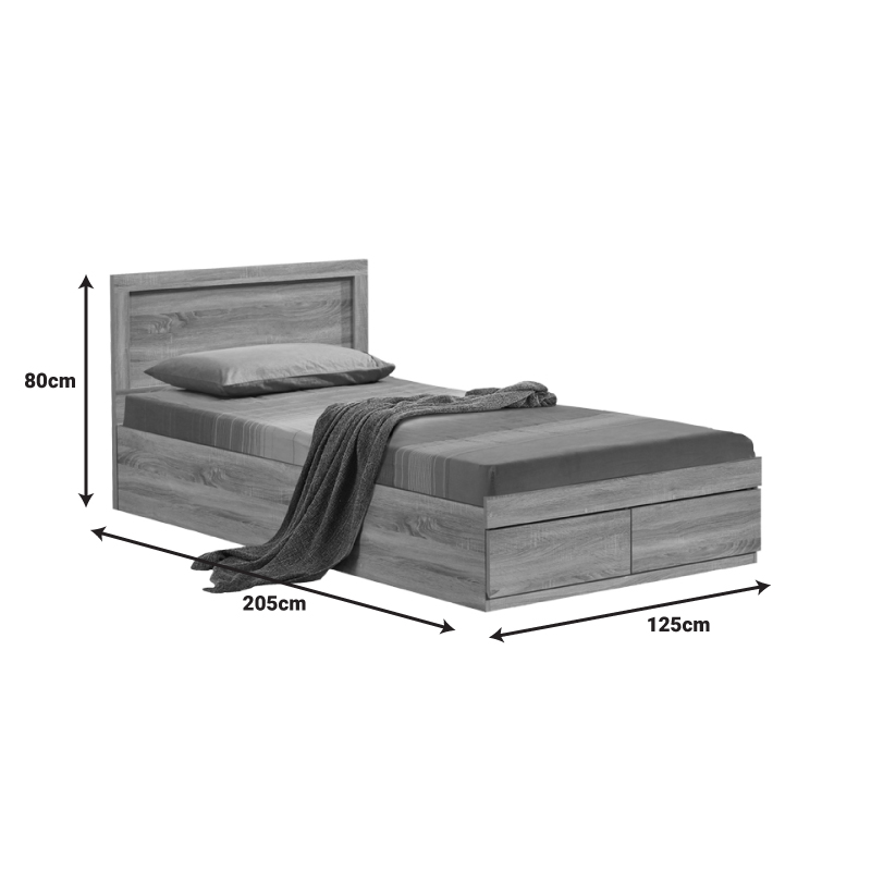 Комплект за спалня Olympus Sonoma с легло 120x200 см, 3 части - Image 4