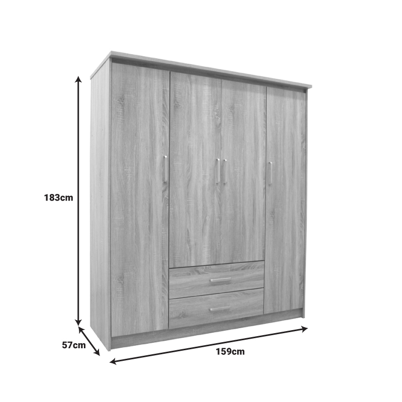 Комплект за спалня Olympus Sonoma с легло 120x200 см, 4 части - Image 6