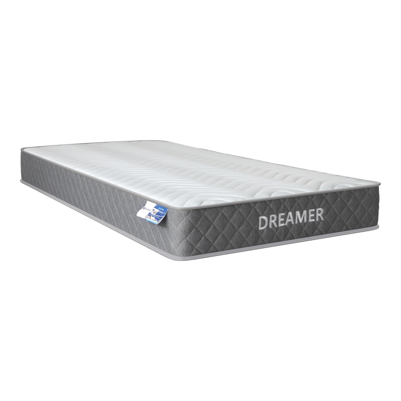 Легло с матрак Nevil-Dreamer антрацит плат-дървени крака в естествен нюанс 100x200см - Image 3