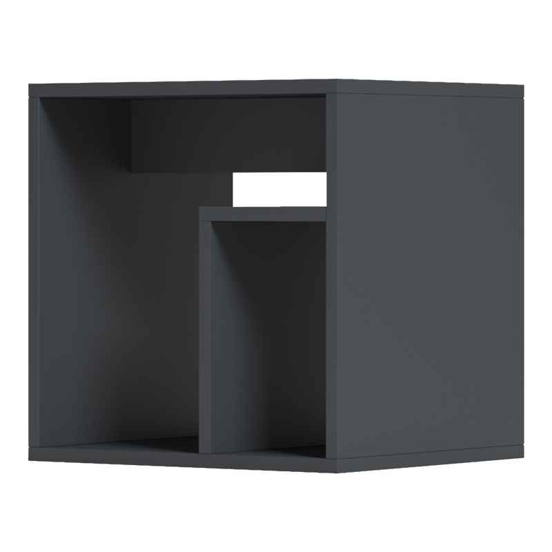 Нощно шкафче Double антрацит 40x35x40см - Image 3