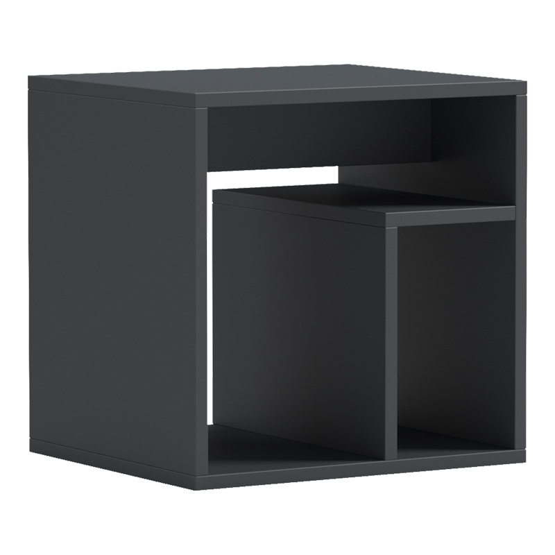 Нощно шкафче Double антрацит 40x35x40см