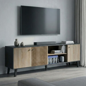 Шкаф за телевизор Tuscany sonoma-antracit 180x41x51см