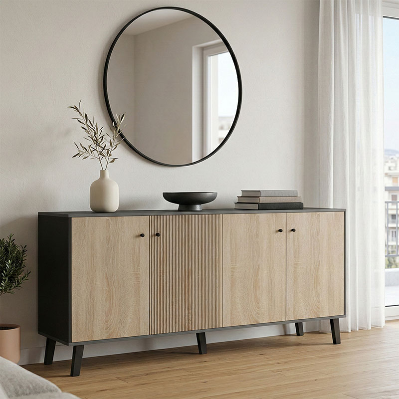 Бюфет Tuscany sonoma-antracit 180x40x78.6см
