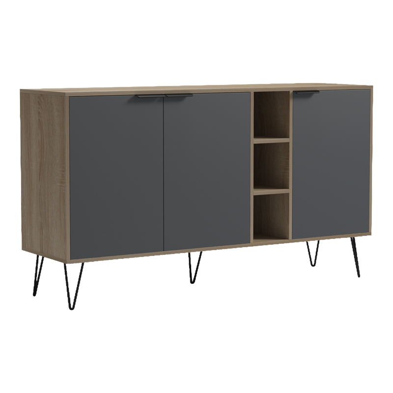 Бюфет Balain sonoma-antracit 142x35.5x83см - Image 3