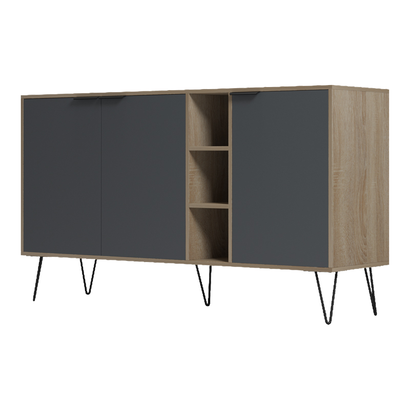 Бюфет Balain sonoma-antracit 142x35.5x83см - Image 5