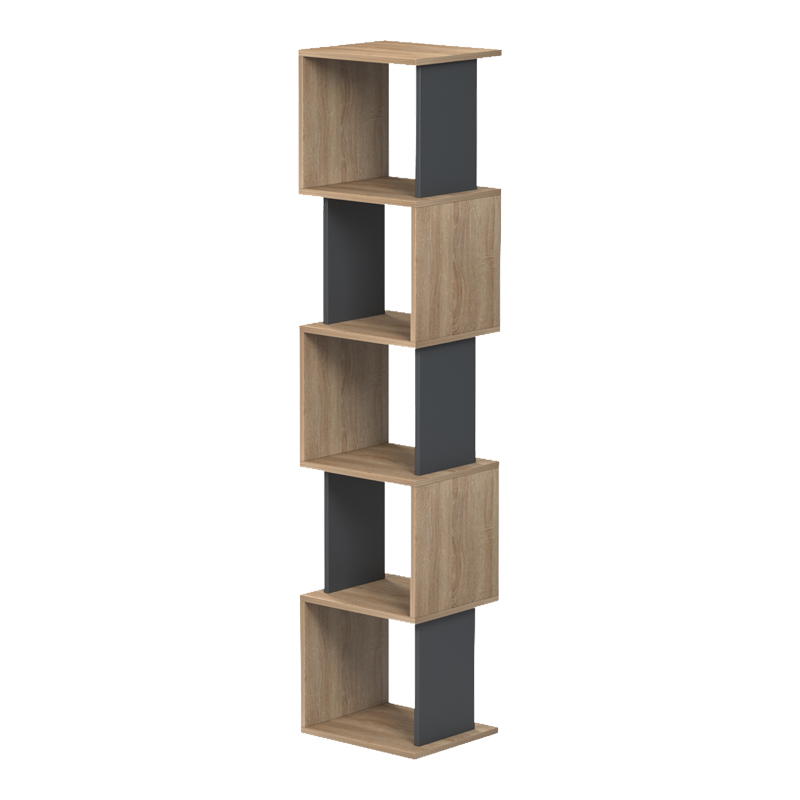 Библиотека Cubik sonoma - антрацит 35x30x161 см - Image 3