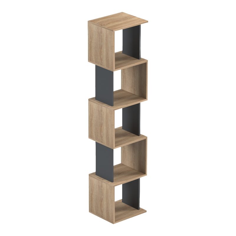 Библиотека Cubik sonoma - антрацит 35x30x161 см - Image 4