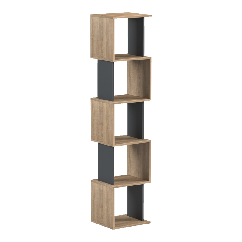 Библиотека Cubik sonoma - антрацит 35x30x161 см