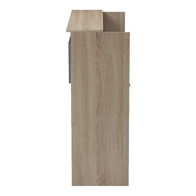 Рецепционно бюро Optima с LED осветление, цвят sonoma-antracit, 110x40x110 см - Image 6
