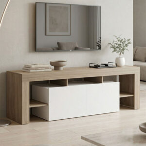 ТВ шкаф Liner sonoma-white 150x40x50см