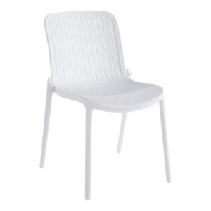 Стифиращ се стол Teragi с UV защита бял 58x43.5x82см