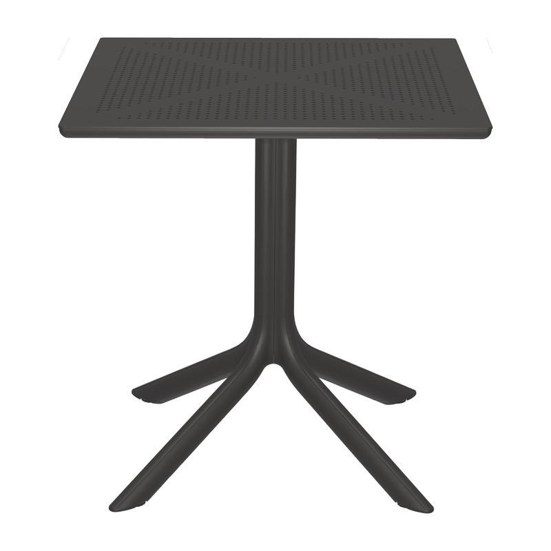Маса Groovy pp перфорирана антрацит 60x60x76см