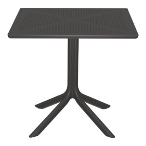 Маса Groovy перфорирана PP антрацит 80x80x74см