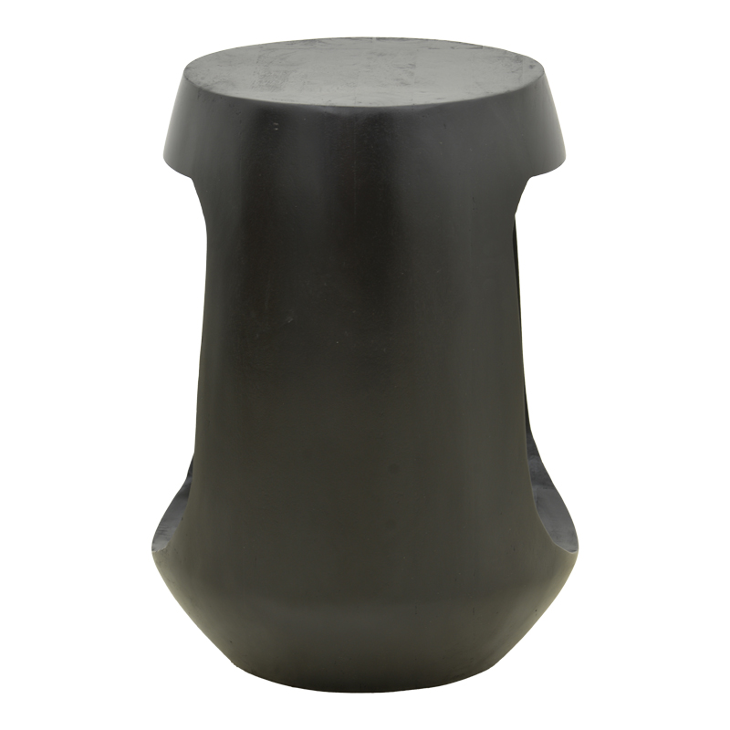 Странична маса Lenora масивно мангово дърво черно Φ33x45см - Image 3