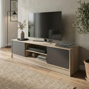 ТВ шкаф Sasa sonoma-антрацит 150x35x41.5см