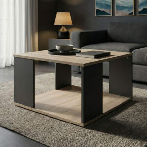 Холна маса Zelegan sonoma-антрацит 60x60x39см