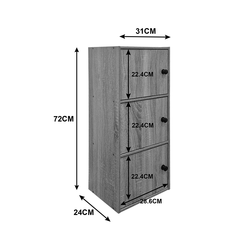 Гардероб-колона Wirdia sonoma 30.5x24x71.5см - Image 4