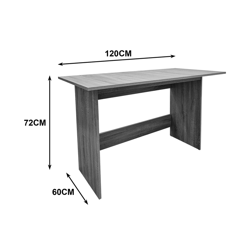 Работно бюро Taule антрацит 120x60x74см - Image 5