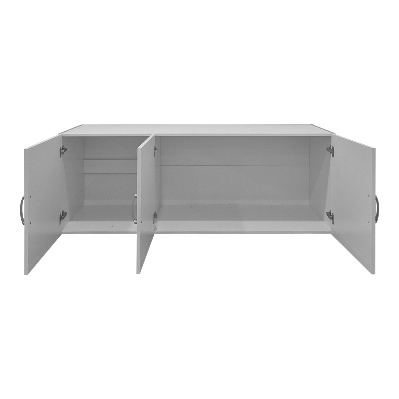 Трикрилен гардероб Alvia бял 150x51x60см - Image 2