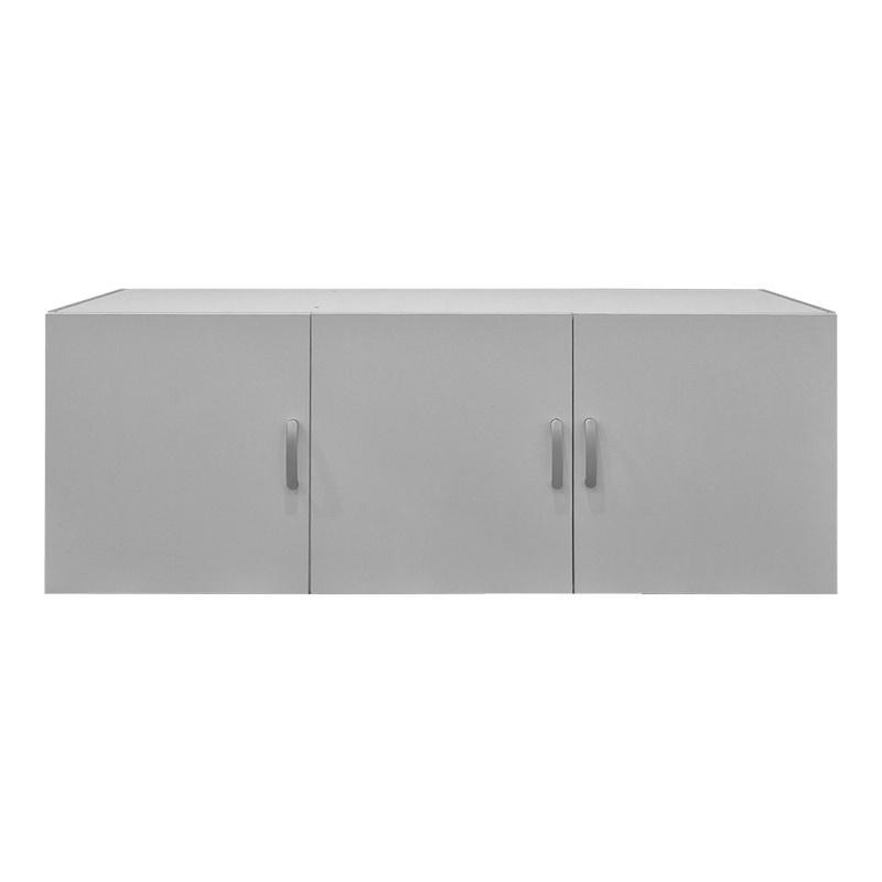 Трикрилен гардероб Alvia бял 150x51x60см - Image 3