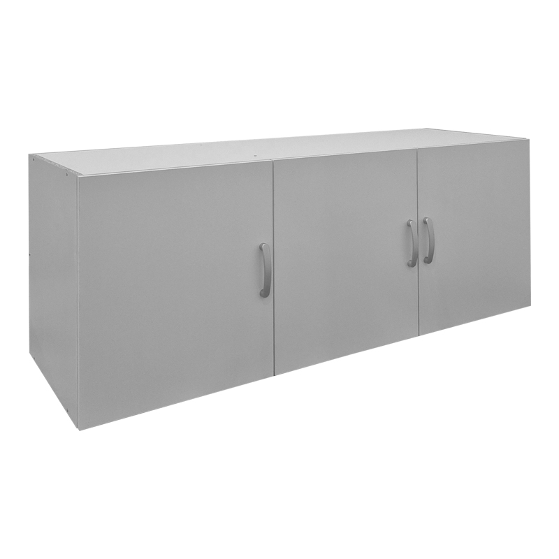 Трикрилен гардероб Alvia бял 150x51x60см