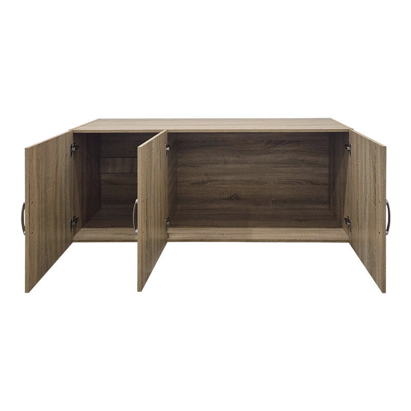 Трикрилен гардероб тип лофт Alvia sonoma 150x51x60см - Image 2