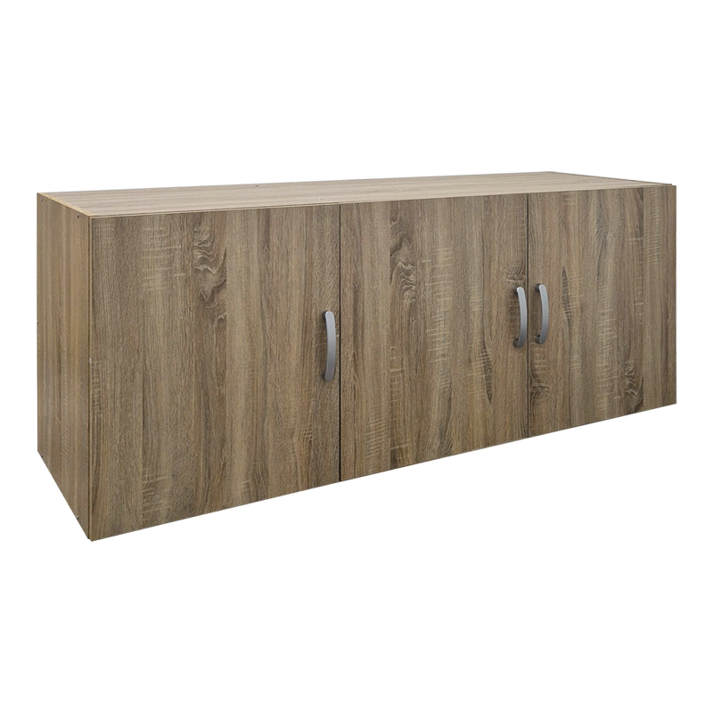 Трикрилен гардероб тип лофт Alvia sonoma 150x51x60см