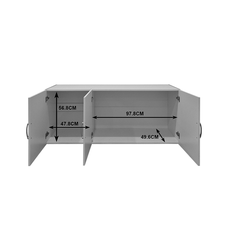 Трикрилен гардероб Alvia sonoma-antracit 150x51x60см - Image 4