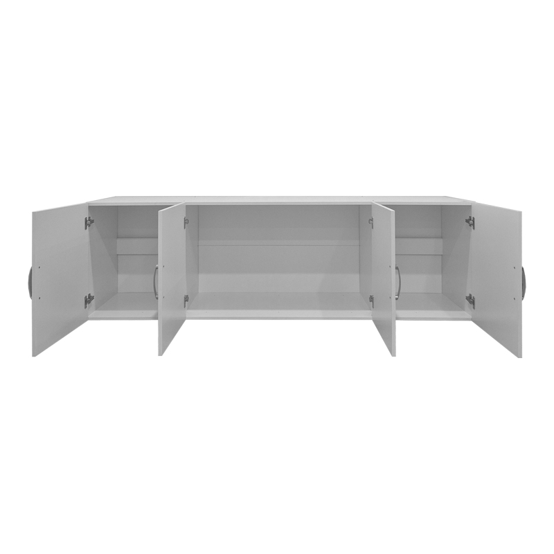 Гардероб с четири крила Alvia бял 200x51x60см - Image 2