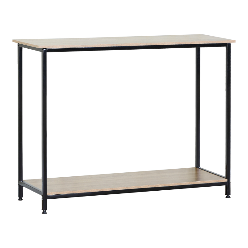 Конзола Shima дъб - черен метал 106x35x81см