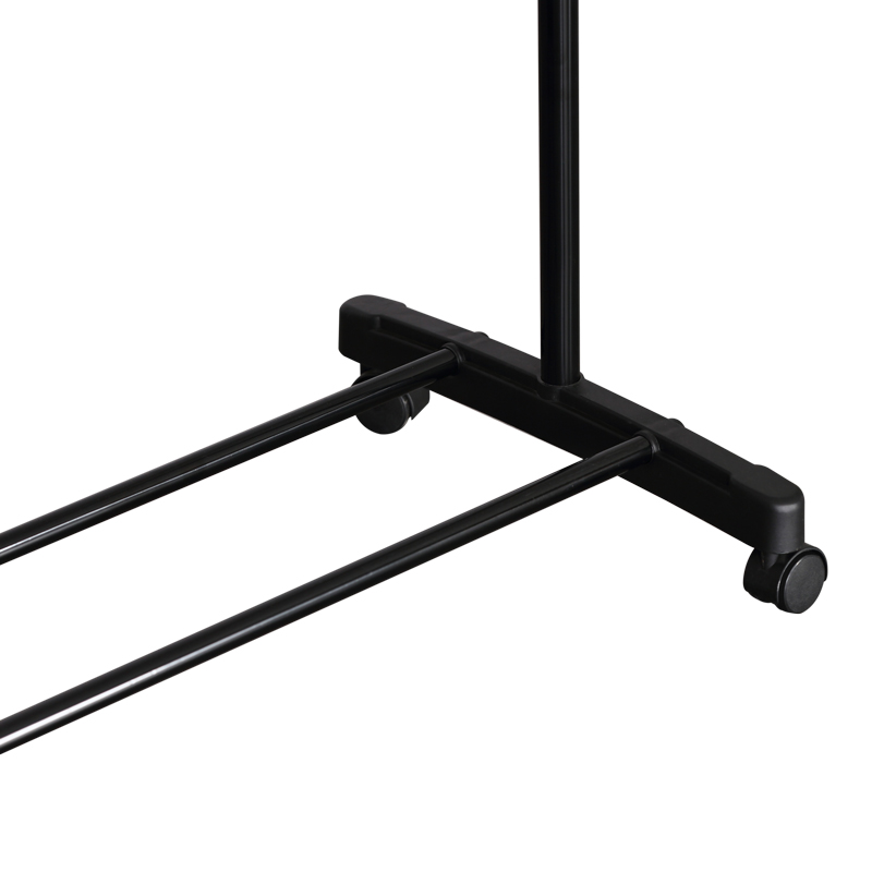 Закачалка за под Wizak черна метална, 74.5x41.5x157см - Image 4