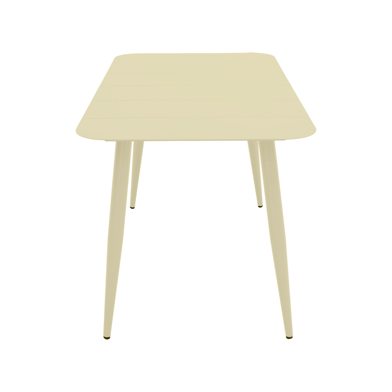 Трапезна маса Heven Vista комплект от 5 части шампанско алуминий 120x70x72см - Image 9