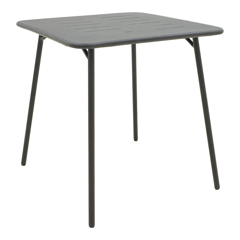 Комплект от 3 трапезарни маси Moraja Deraby черен метал, 70x70x73 см - Image 6