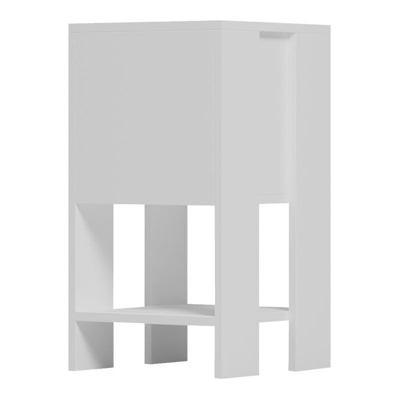 Нощно шкафче Reppo бяло 30x30x55см - Image 4