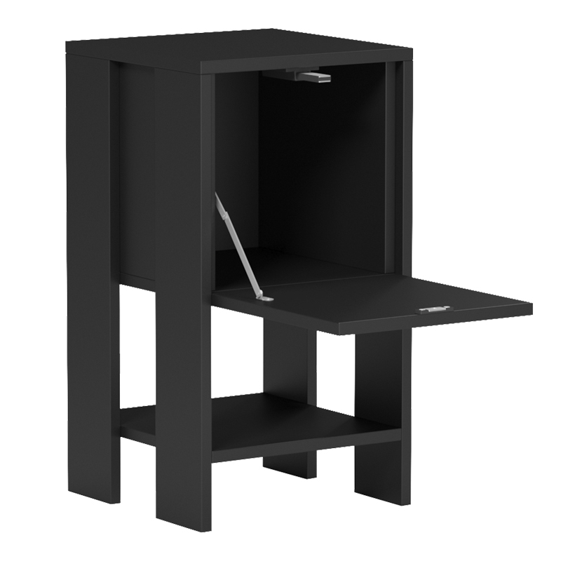 Нощно шкафче Reppo черно 30x30x55см - Image 2