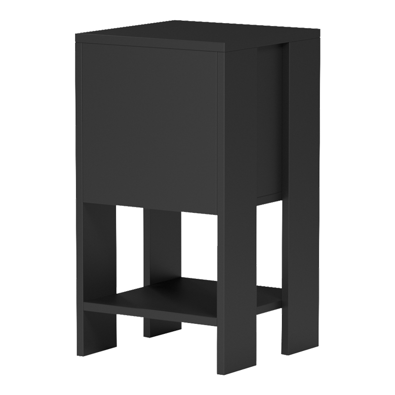 Нощно шкафче Reppo черно 30x30x55см - Image 4