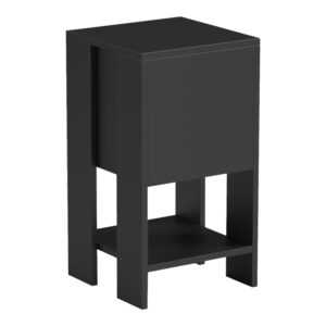 Нощно шкафче Reppo черно 30x30x55см