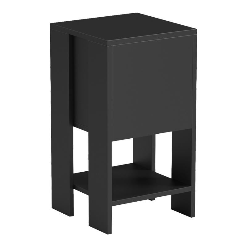 Нощно шкафче Reppo черно 30x30x55см