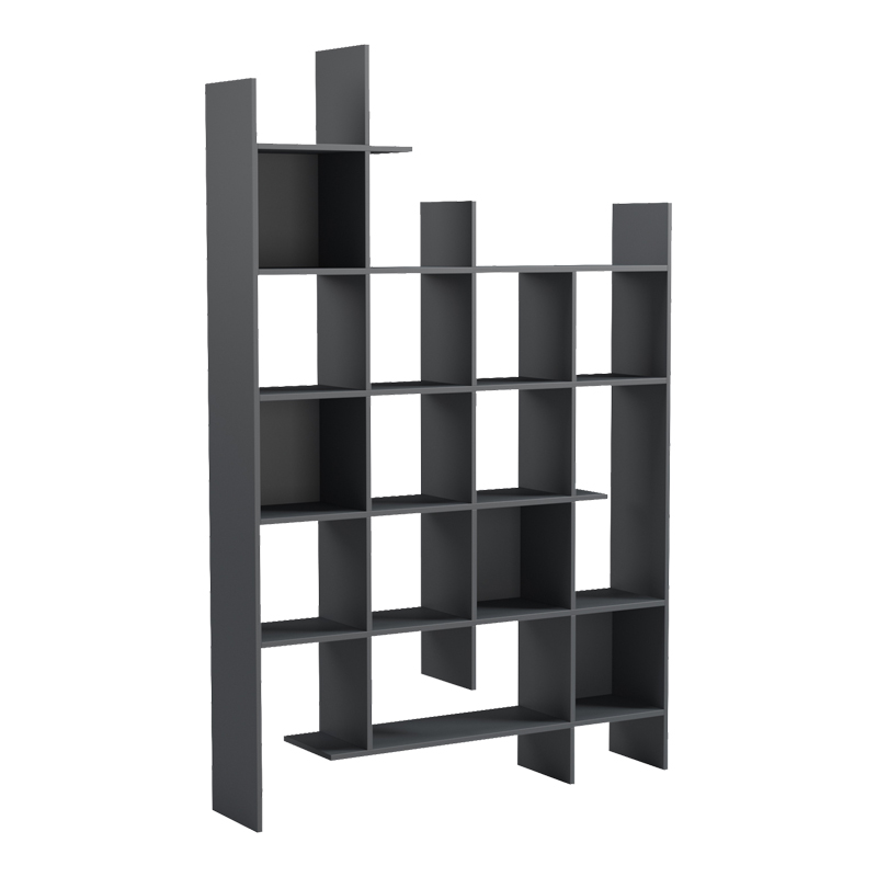 Библиотека Manco антрацит 122x25.5x188см