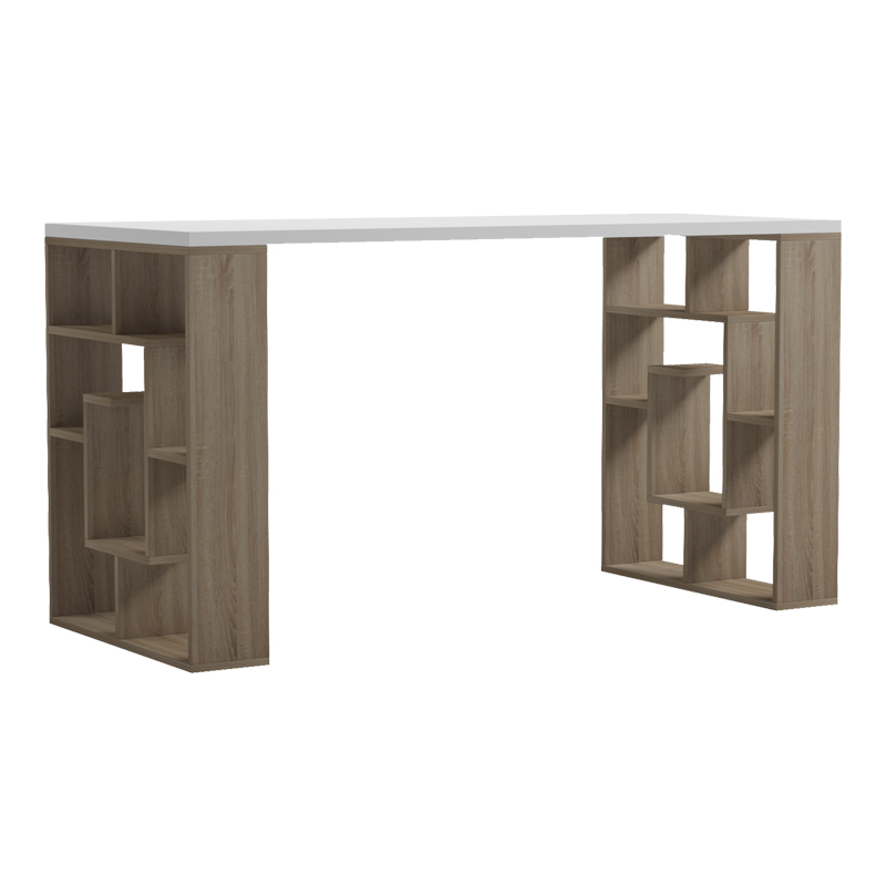 Бюро с рафт Labirent sonoma-white 140x60x75см
