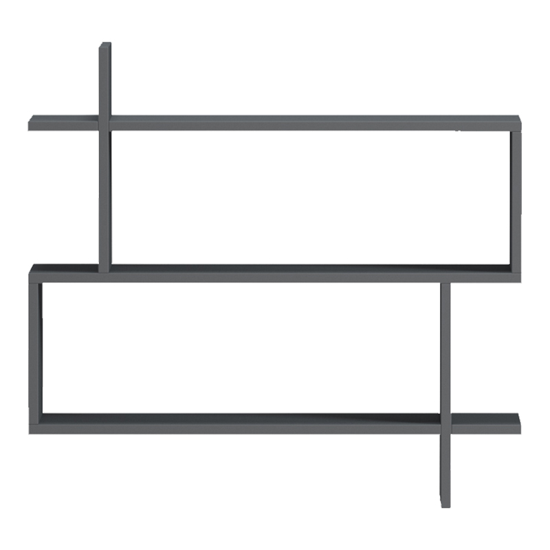 Стенен рафт Paralel антрацит 70x22x65.5см - Image 2
