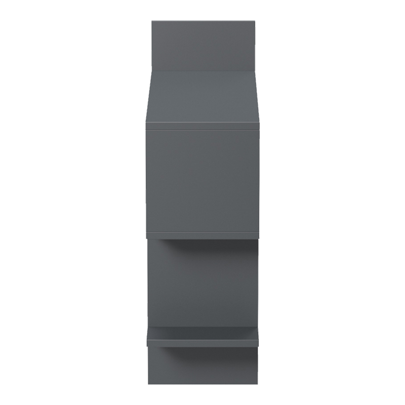 Стенен рафт Paralel антрацит 70x22x65.5см - Image 4