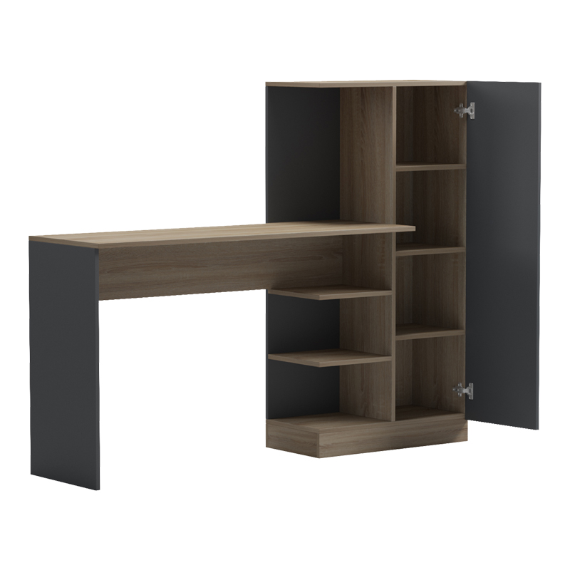 Офис с библиотека и шкаф Ofisio sonoma-antracit 152.3x40x120см - Image 2