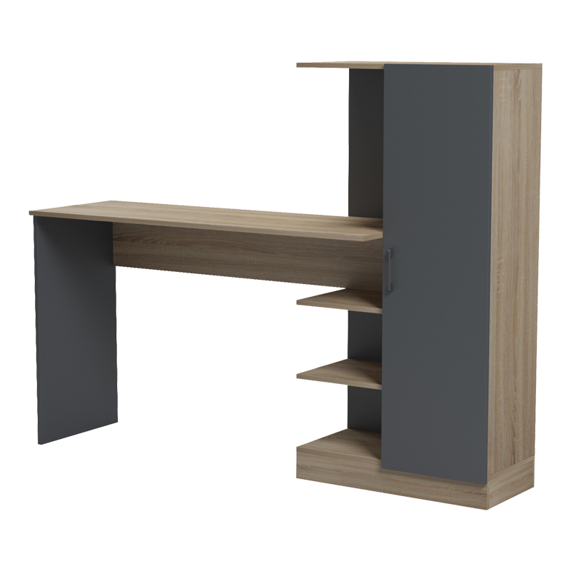 Офис с библиотека и шкаф Ofisio sonoma-antracit 152.3x40x120см - Image 4