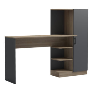 Офис с библиотека и шкаф Ofisio sonoma-antracit 152.3x40x120см