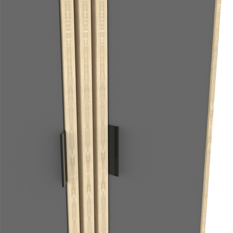 Поставка за обувки-шкаф Shoby антрацит-сонома 70.5x30x91см - Image 6