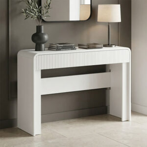 Конзола Zeplen бяла MDF 110x38x75см