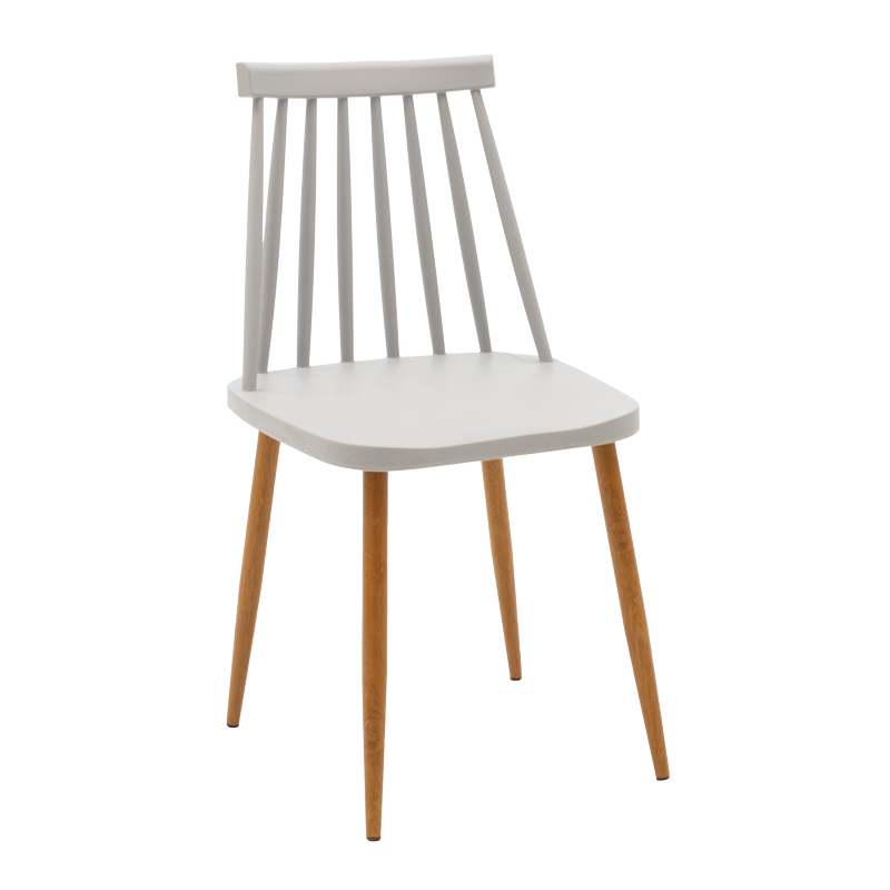 Стол Aurora сив pp-естествен метален крак 42x49.5x77см